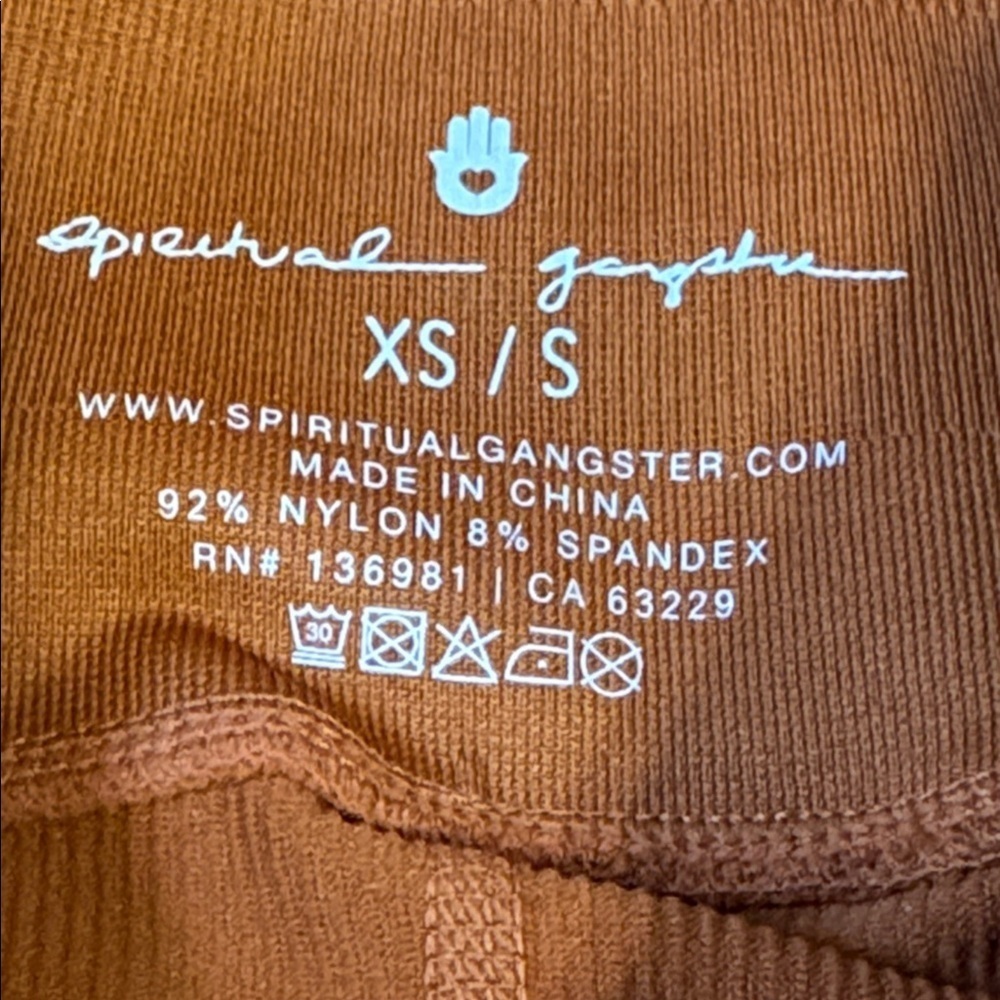 NWT SPIRITUAL GANGSTER XS/S Love Sculpt high waisted ribbed leggings - Picture 7 of 8